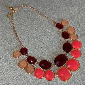 Kate Spade Pink and Red Statement Necklace